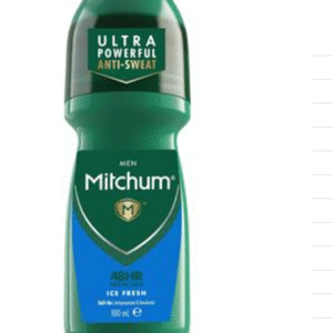 Mitchum Men 48HR Protection Roll-On Deodorant & Antiperspirant Ice Fresh Dermatologist Tested, 100ml