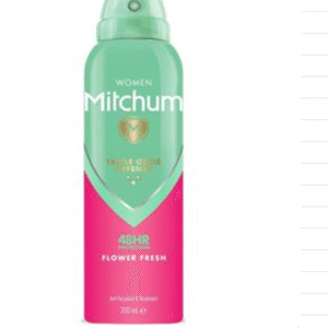 Mitchum Women Triple Odor Defense 48HR Protection Deodorant & Anti-Perspirant, Flower Fresh, 200ml