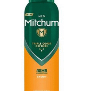 Mitchum Men Triple Odor Defense 48HR Protection Anti-Perspirant Deodorant, Sport, 200ml